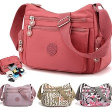 Bolso Bandolera de Gran Capacidad para Mujer Bolso con Cremallera de Moda Bolsa de Viaje Bolsa de Almacenamiento