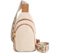 STYLE & CO Sherpa Correa de correas Mujer Bolso Bandolera Pack - Natural / Beige ~