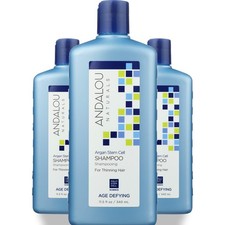 Champú de células madre de argán Andalou Naturals Age Defying paquete de 3 11,5 OZ