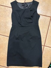 Vestido negro para mujer MOSSIMO UK 8 pequeño algodón *