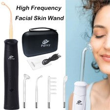 Dispositivo de terapia máquina de varita facial de alta frecuencia con tubos de argón para rostro