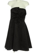 Vestido de cóctel H&M mujer elegante negro talla 40 poliéster cremallera de costura