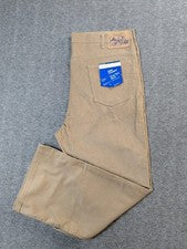 Pantalones sobre la bota de pana tostada con bolsillos lisos para hombre W40 L29 mezcla de algodón