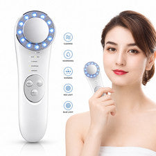 Dispositivo facial de microcorriente 5 en 1 para estirar y levantar la piel | Masajeador facial