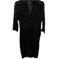 Vestido negro para mujer Karen Kane talla S funda de encaje nuevo sin etiquetas