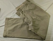 Pantalones chinos Repreve LK Live cómodos de algodón de pierna ancha recta 40x32 para hombre nuevos sin etiquetas