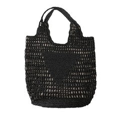 Moda de verano Bolsos de playa Mujer Bandolera Hueca Tejida a Mano Simple Weic5762