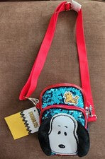 Bolso Bandolera Peanuts Snoopy and Woodstock Lentejuelas - Nuevo y Lindo