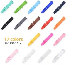 Correa de reloj multicolor de silicona suave impermeable 16-20 mm correa de repuesto