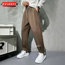 Traje Informal Pantalones Hombres Moda Sociedad Empresarial Hombres Tobillo Cremallera Pantalones Pantalones