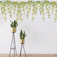 Pegatinas de Pared Plantas Verdes Artísticas Decoración del Hogar Pegatinas Extraíbles