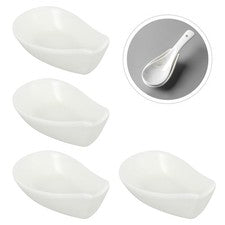4 piezas cucharas de cerámica descansar práctico soporte para utensilios de cocina cuchara bastidores