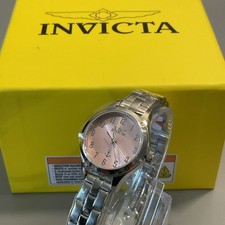Nuevo reloj para mujer Invicta Ocean Anchor 49994 acero inoxidable con esfera rosa
