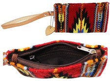 Mujer Western Tejido a Mano Lana Rodeo Vaquera Moda Muñequera Cartera 103A03