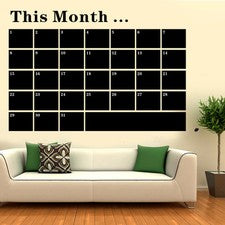 Planificador mensual calendario pizarra pegatina de pared decoración del hogar calcomanía Reino Unido RUI163