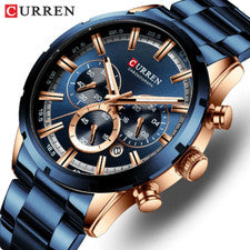 Relojes de cuarzo Currden para hombre de lujo y negocios con pantalla luminosa + impermeables