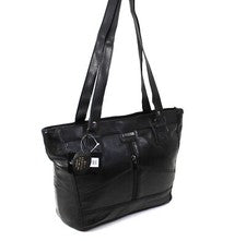 Bolso organizador grande de cuero real genuino para mujer Bolso de hombro Correa larga Bolso de mano
