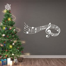 Útil Adhesivo de Pared Decoración Muebles Cocina Salón Música Panel de Notas
