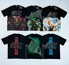 NUEVA Camiseta de manga corta con estampado gráfico de emociones mixtas para hombre High Street 12 estilos