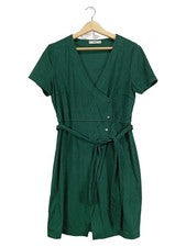 Vestido informal MANGO verde manga corta mujer talla 40 / L