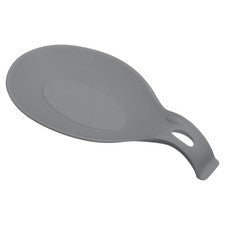 Soporte para utensilios de cocina con reposacuchara de silicona resistente al calor de 4,72", gris 1 pieza