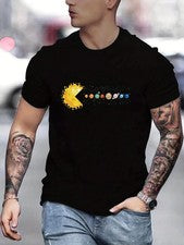 Camiseta De Verano Para Hombres Camisa Casual De Manga Corta Ropa De Moda Fiesta