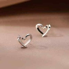 Pendientes corazón plata de ley 925 pendientes mujer