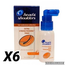 6x Tónico para Cabeza y Hombros Extra Forrazante Cabello 50 ml Cuidado del Cabello
