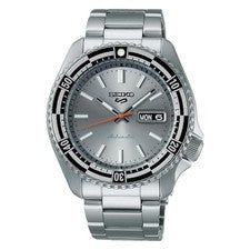Seiko 5 Sports SBSA217 Automático Retro Color Edición Especial Silver Dial Watch