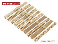 Para Reloj HUGO BOSS Acero Inoxidable Metal ORO AMARILLO Correa Pulsera Cierre