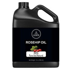 Aceite de rosa mosqueta 32 onzas | 100% puro y natural | Ideal para el cuidado de la piel y el cabello...