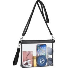 Bolso Bandolera PVC Transparente para Mujer Moderno Cuadrado Aprobado por Estadio Cartera