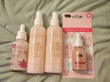 🎀Global Beauty Care🎀Hidratadores faciales lechosos e imprimación de aceite de geranio y rosa y rosa