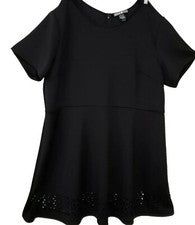 NUEVO Signature Collection Negro Ajuste y Acampanado Vestido Corte Dobladillo Para Mujer Talla Grande 3X