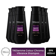 TRESemme Champú Color Croma Vibrance Protección del Color Cuidado del Cabello 400 ml, Paquete de 6