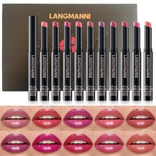 Lápiz labial Jolilab 10 colores brillo 1 unidad (paquete de 10), juego de 10 brillantes