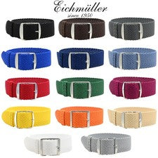 Correa de reloj Perlon en 18&20 mm textil retro trenzado correa de perlón Eichmüller