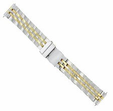 PULSERA CORREA RELOJ AJUSTE WIDELING CROSSWIND NAVITIMER 22MM 5 ESLABONES ORO/ACERO