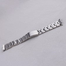 Correa de reloj de 20 mm para Rolex Datejust plata acero hueco extremo curvo correa Oyster