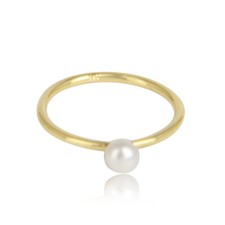 Anillo de plata 925 chapado en oro acabado mate hecho a mano con piedras preciosas de perlas joyería