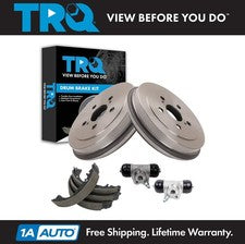 TRQ Rear Brake Shoe & Drum Kit Fits 2003-2008 Toyota Corolla