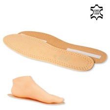 Plantillas de zapatos suelas de cuero con tiras adhesivas plantilla unisex talla 36-46