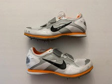 NUEVO SIN CAJA Nike Zoom Triple Jump Elite Blanco Naranja Puntas de Pista 383824-101 Talla 7.5