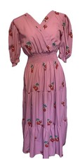Vestido Mujer Talla 9 Diseño Cereza Rosa