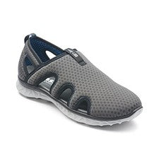Zapato de Senderismo BASS OUTDOOR Para Hombre MALLA HEXAGONAL Ventilación, Asfalto, 9.5 (LW Trail Grip, Nuevo en Caja)