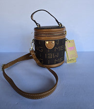 Bandolera pequeña Xian MEI Cylinder para mujer asa superior cremallera, correa desmontable
