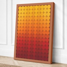 Impresión geométrica en lienzo de descenso de calor arte de pared decoración del hogar listo para colgar