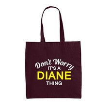 Don' T Worry It's A Diane Cosa - Lienzo Bolsa - Apellido Traje Nombre Familia
