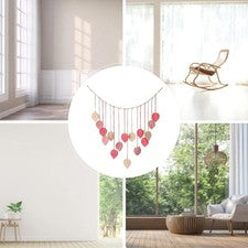 NUEVO Boho Macramé Hoja Tejida Borla Colgante de Pared Dormitorio Sala Decoración del Hogar