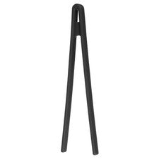 Pinzas para tostar de silicona de 8,7", pinzas de cocina utensilios de cocina, negras